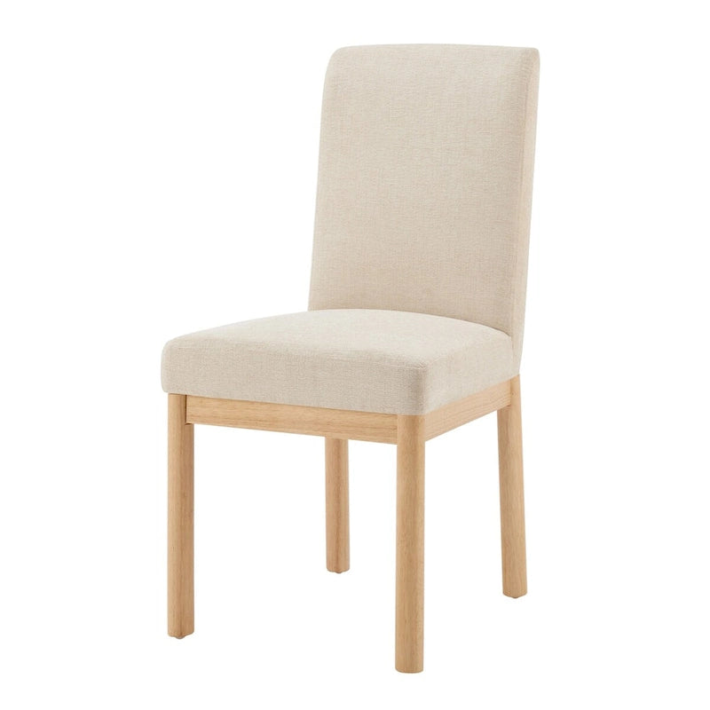Chaise de salle à manger avec dossier bas/dossier haut en chenille