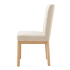 Chaise de salle à manger avec dossier bas/dossier haut en chenille
