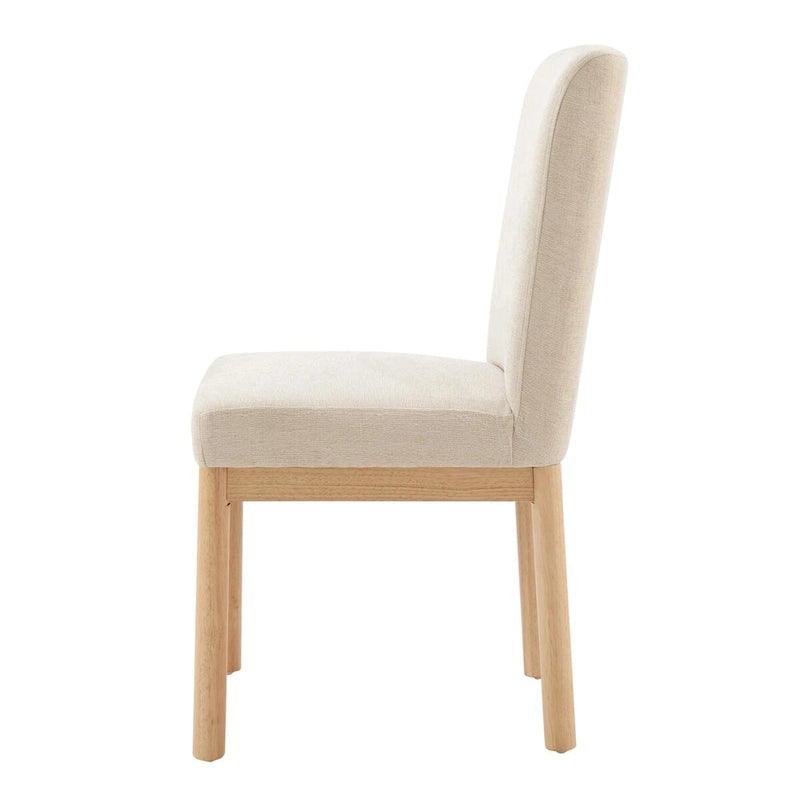 Chaise de salle à manger avec dossier bas/dossier haut en chenille