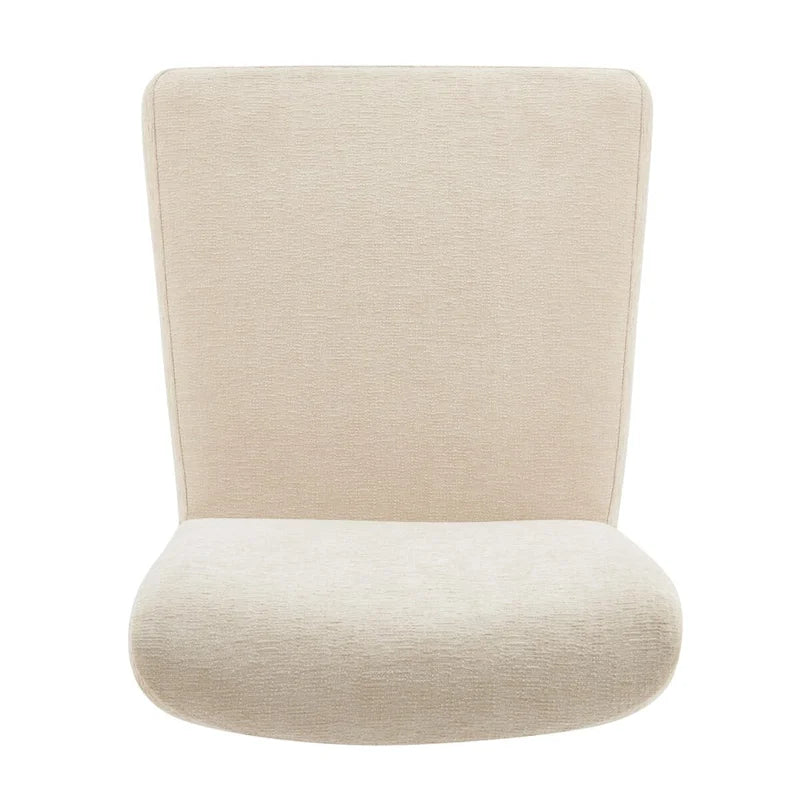 Chaise de salle à manger avec dossier bas/dossier haut en chenille