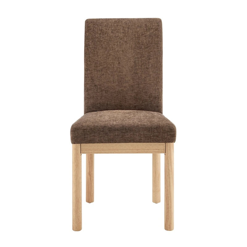 Chaise de salle à manger avec dossier bas/dossier haut en chenille