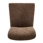 Chaise de salle à manger avec dossier bas/dossier haut en chenille