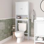 Meuble de rangement pour cabinet de toilette de ferme marron avec 2 étagères