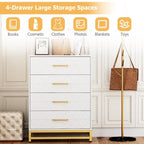 Commode de chambre à 4 tiroirs